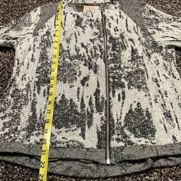 Chaser Burnout Moto Sweater Jacket S - Picture 8 of 10